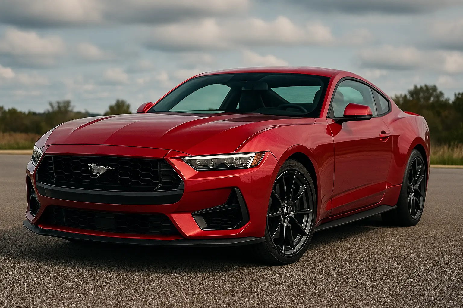 2025 Red Ford Mustang – Sleek Performance on Australian Roads