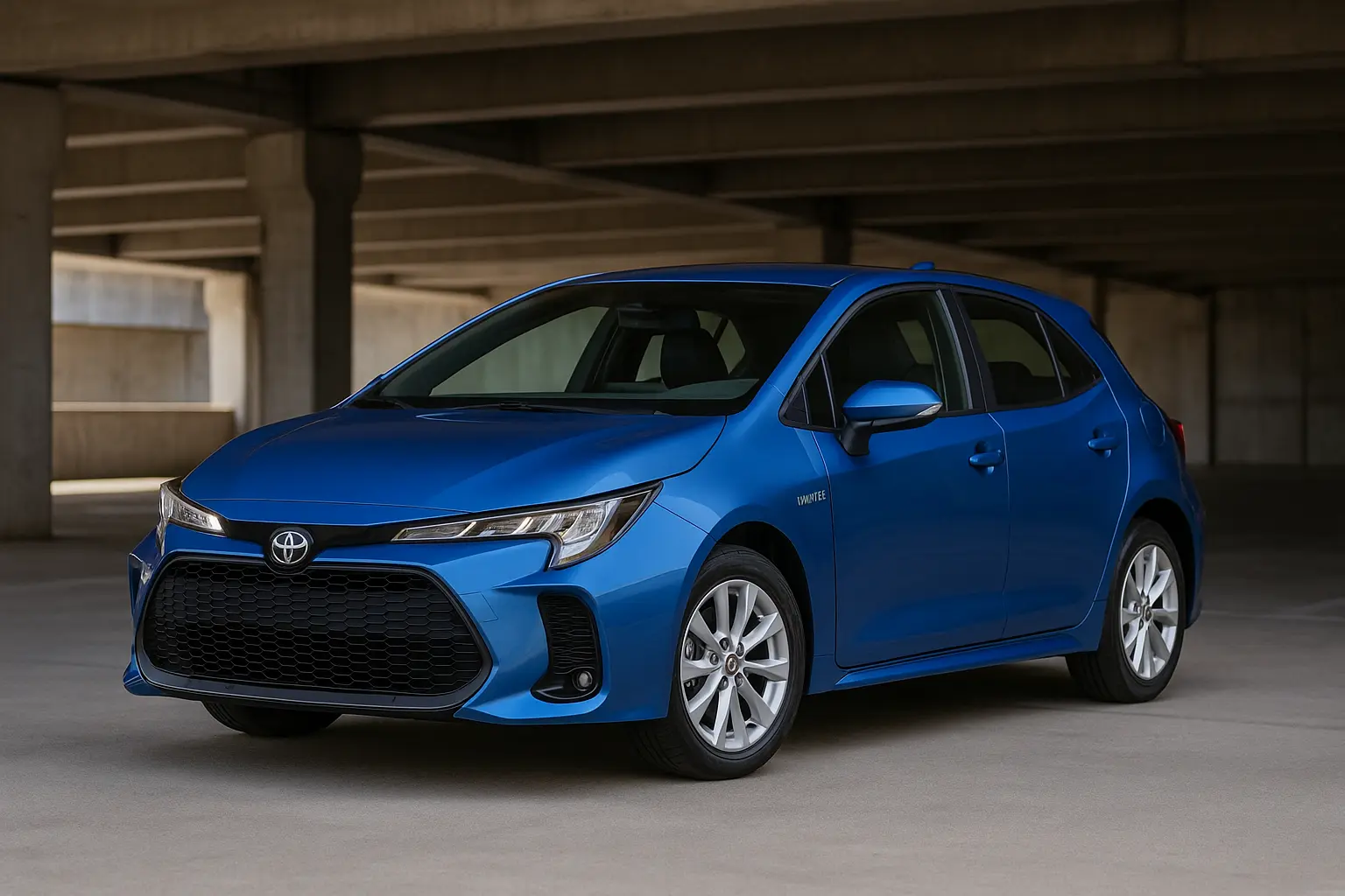 2025-toyota-corolla-hybrid-hatchback-blue-australia