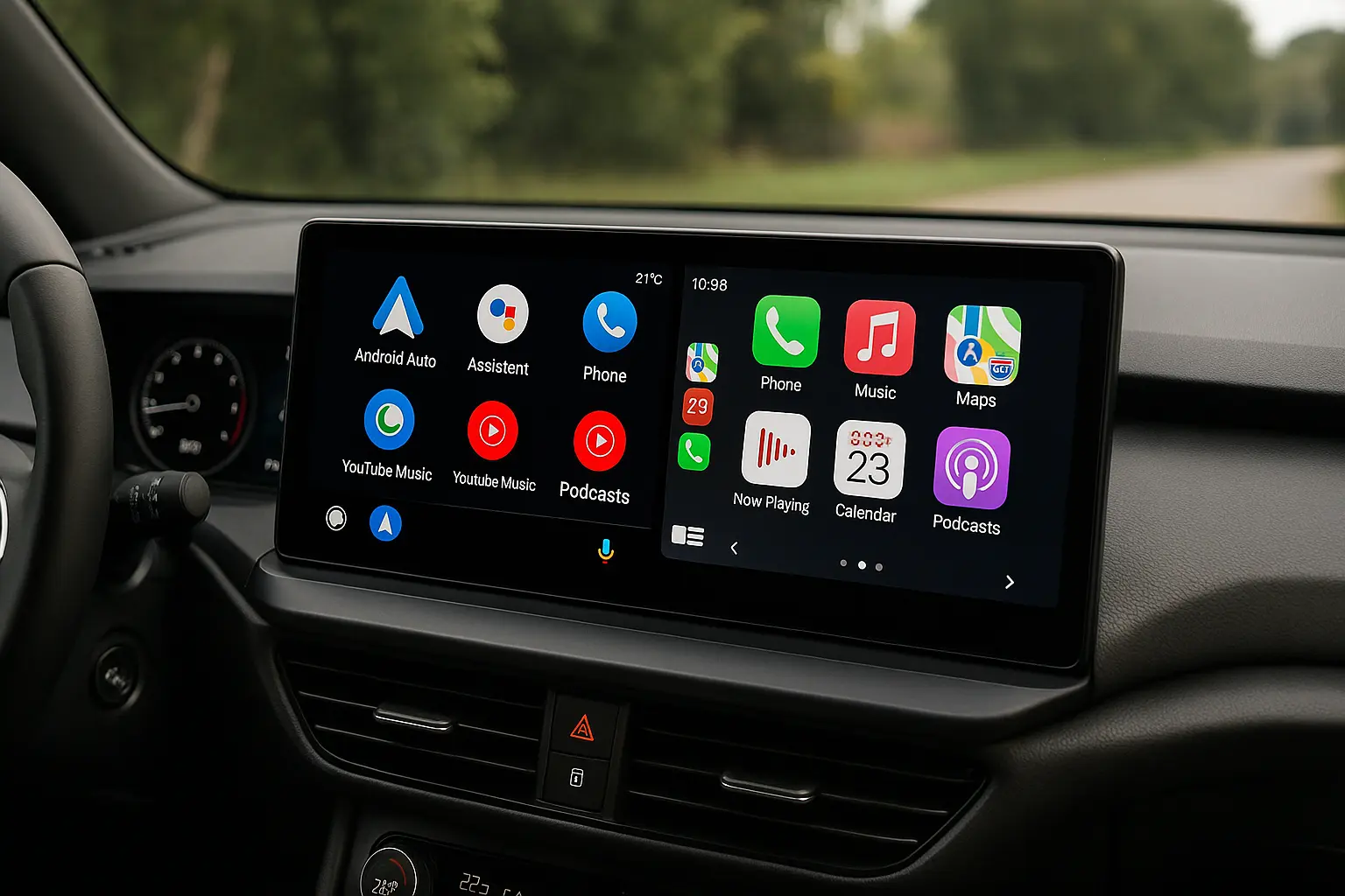 android-auto-apple-carplay-2025-infotainment-system-interface