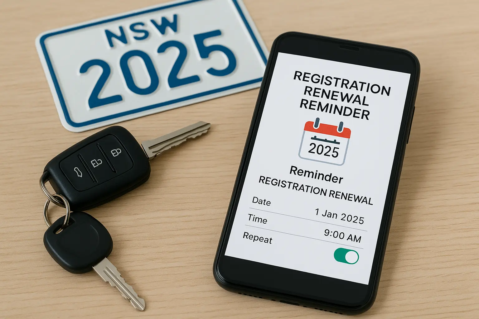 australia-car-rego-renewal-reminder-nsw-2025-smartphone-keys