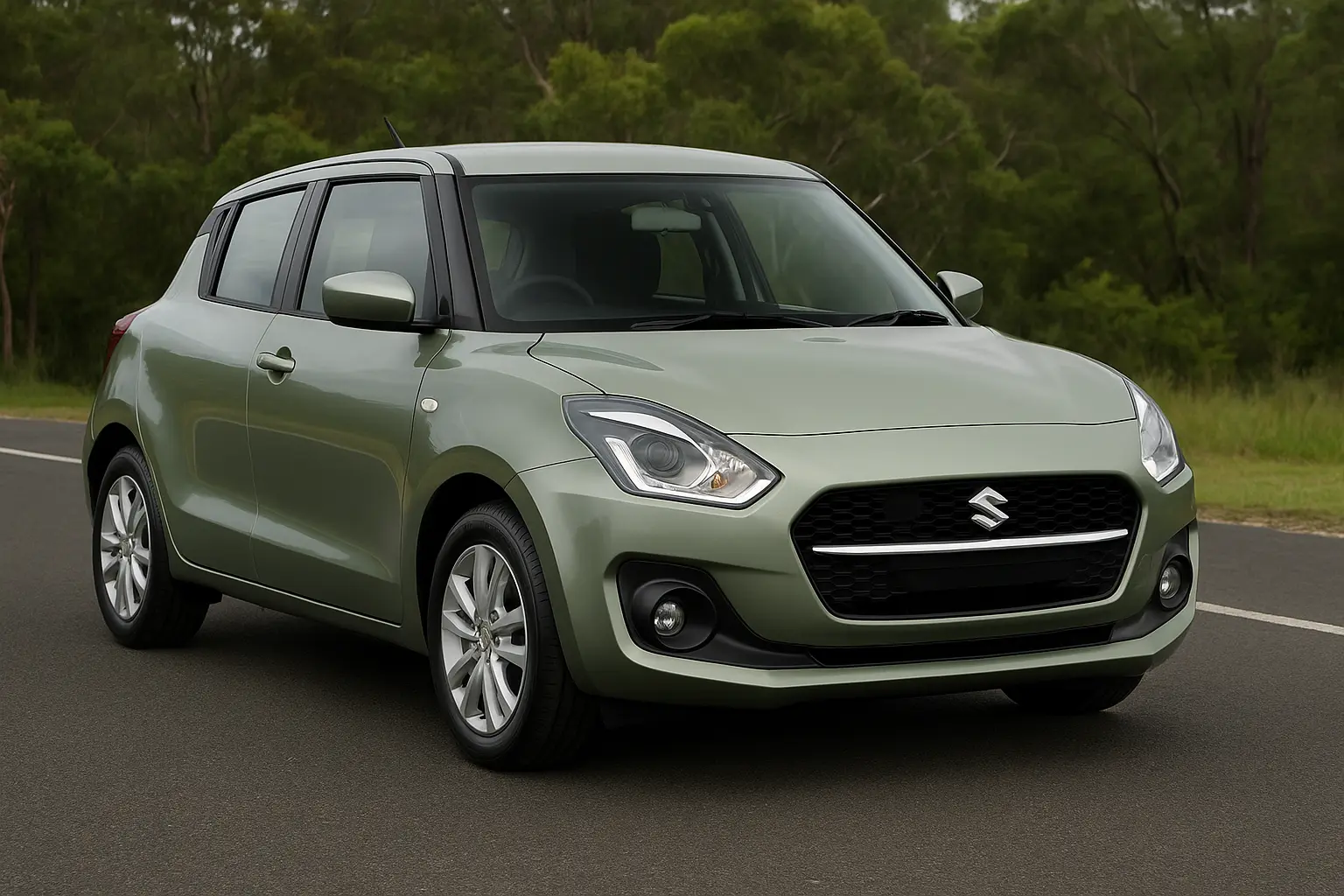 suzuki-swift-2025-green-fuel-efficient-car-australia