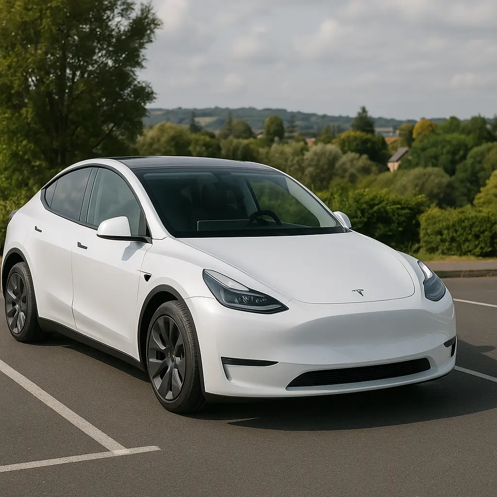 white-tesla-model-y-car-subscription-australia-2025