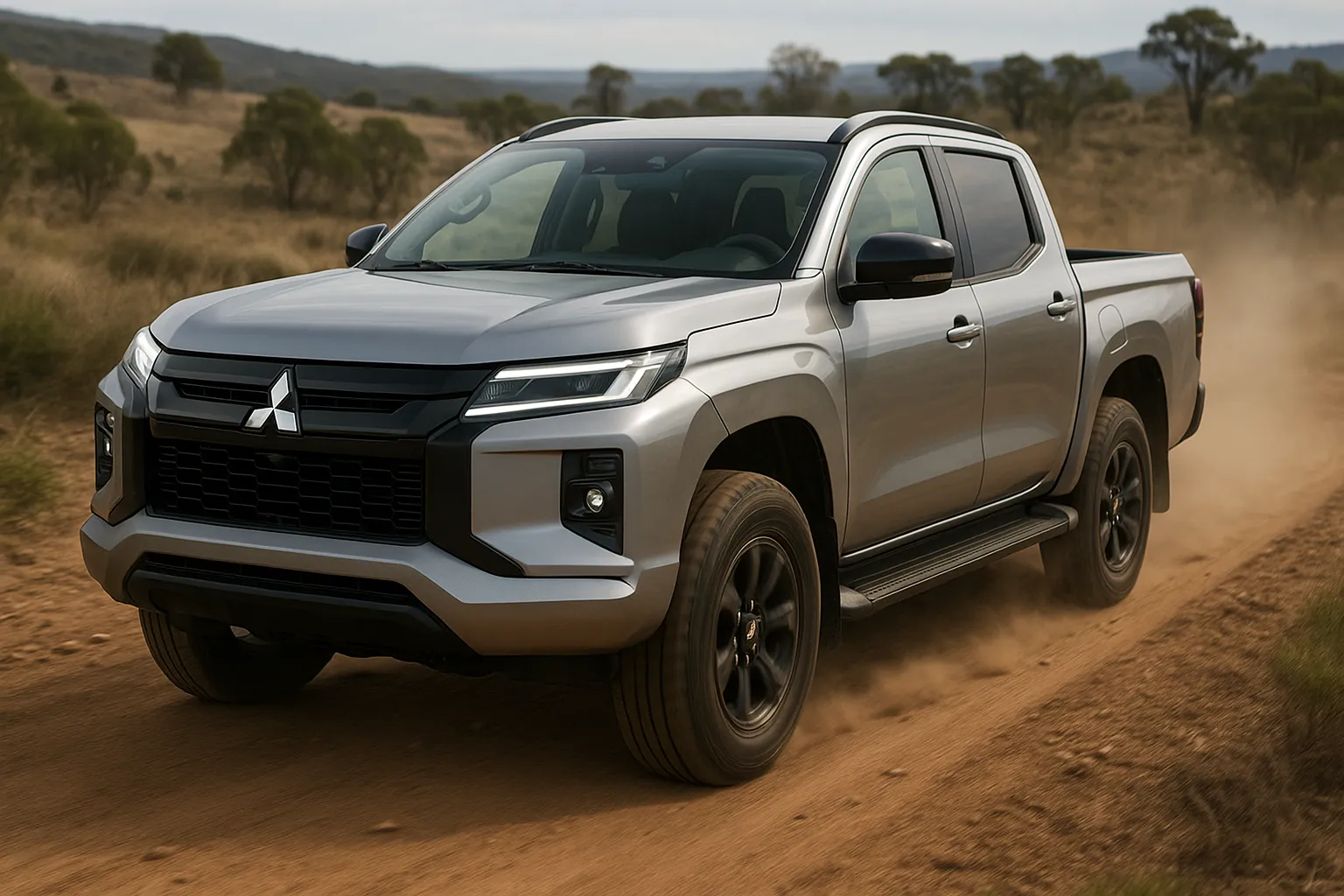 2025-mitsubishi-triton-offroad-action-dirt-track-australia
