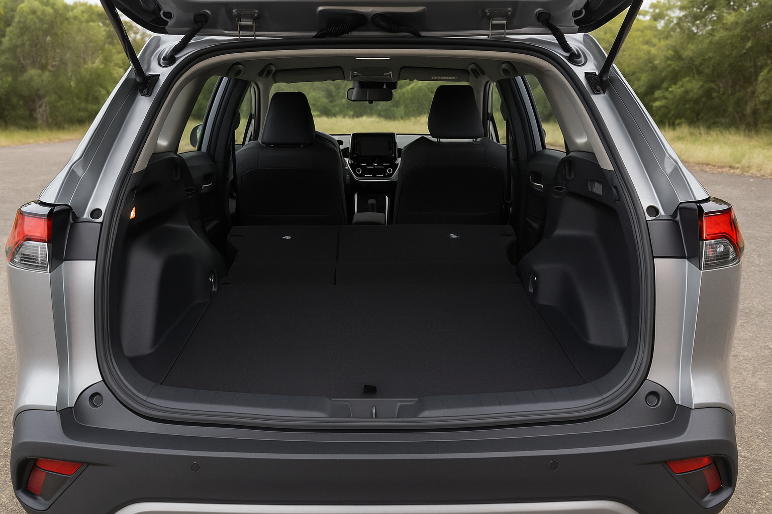2025-toyota-corolla-cross-hybrid-boot-space-folded-seats.