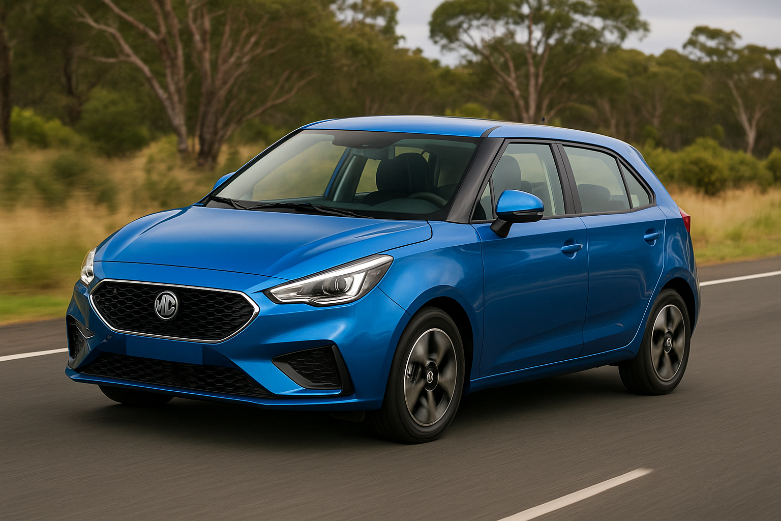 mg3-hybrid-2025-blue-hatch-driving-review